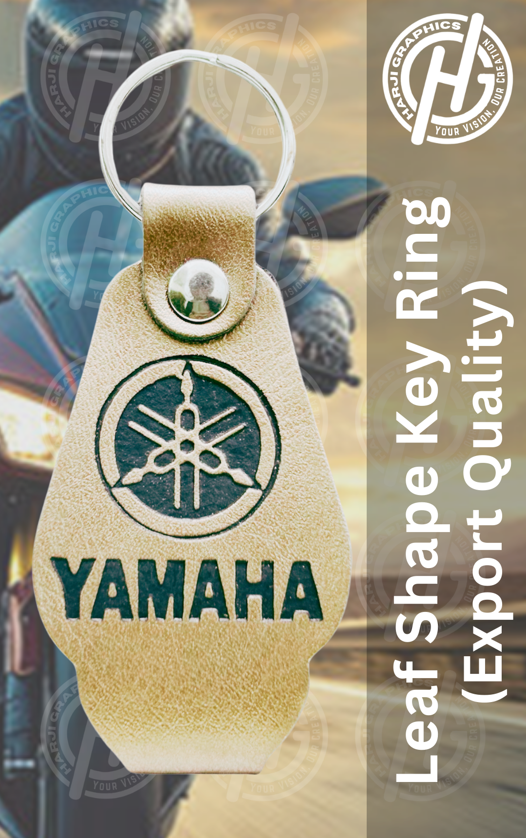 LEAF SHAPE KEY RING (2)