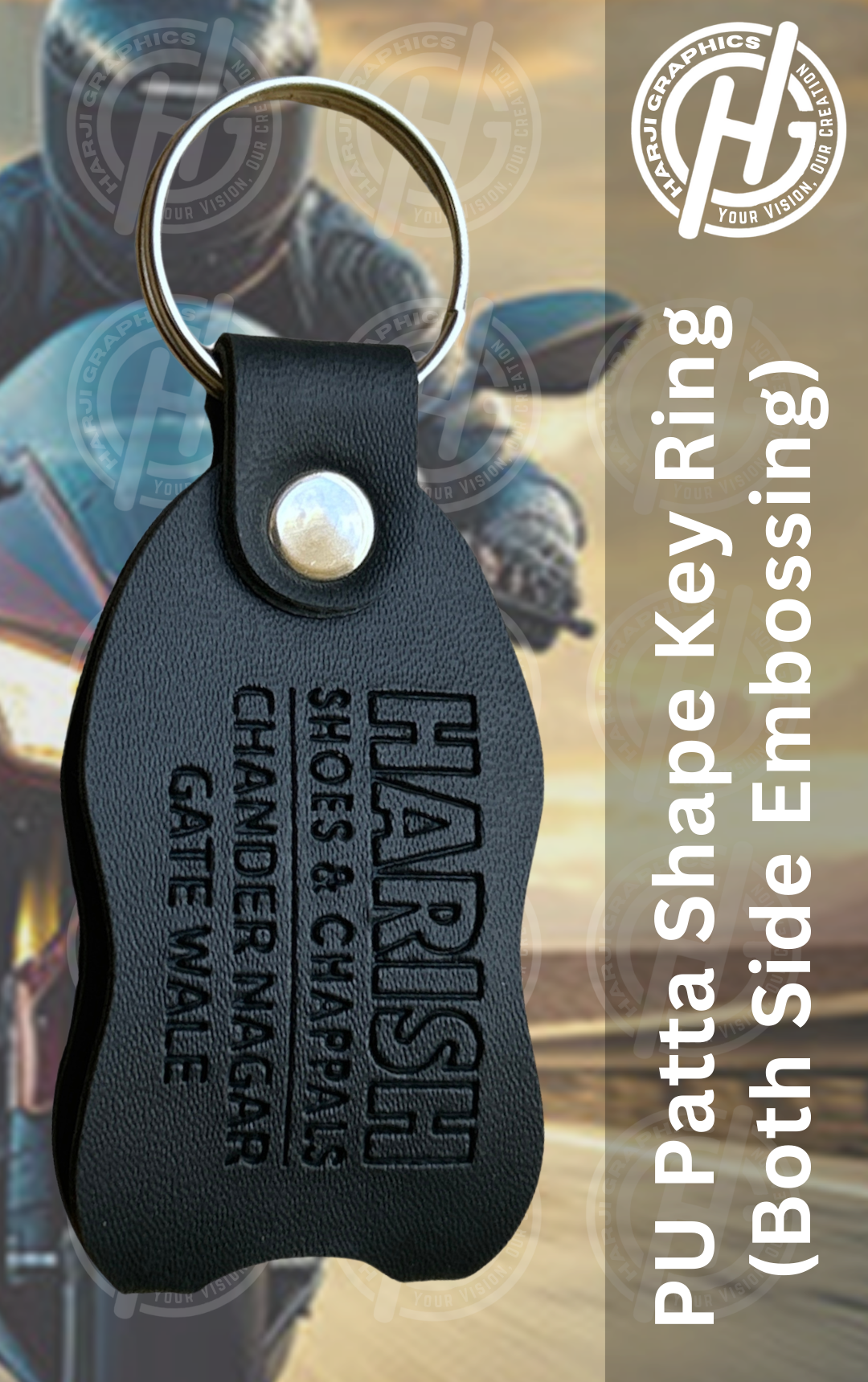 PU PATTA SHAPE KEY RING (3)