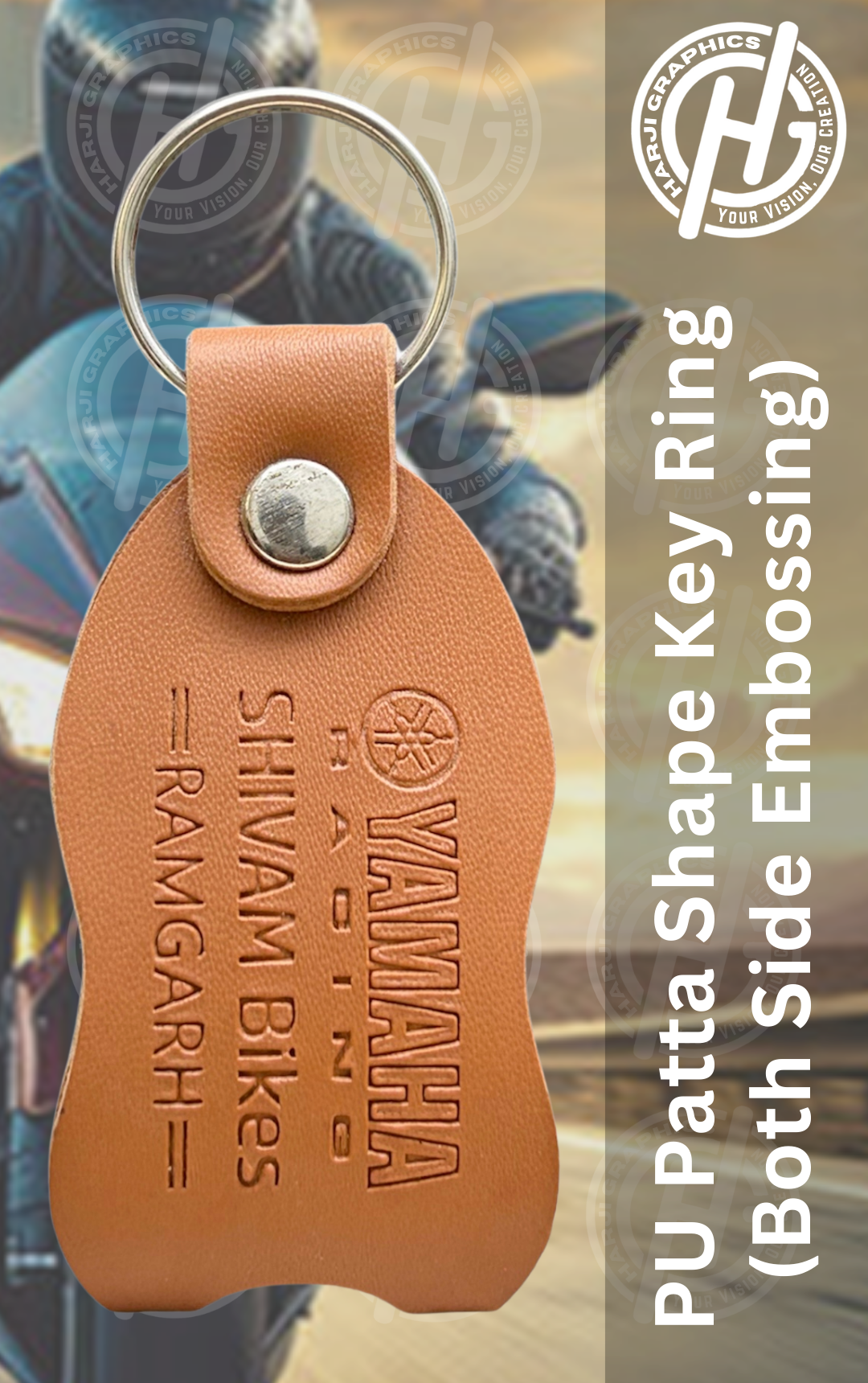 PU PATTA SHAPE KEY RING (4)